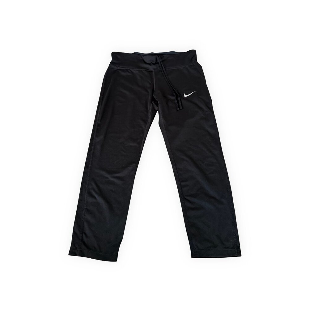 Nike Dri-FIT Black Straight Leg Capri Training Pants | Large